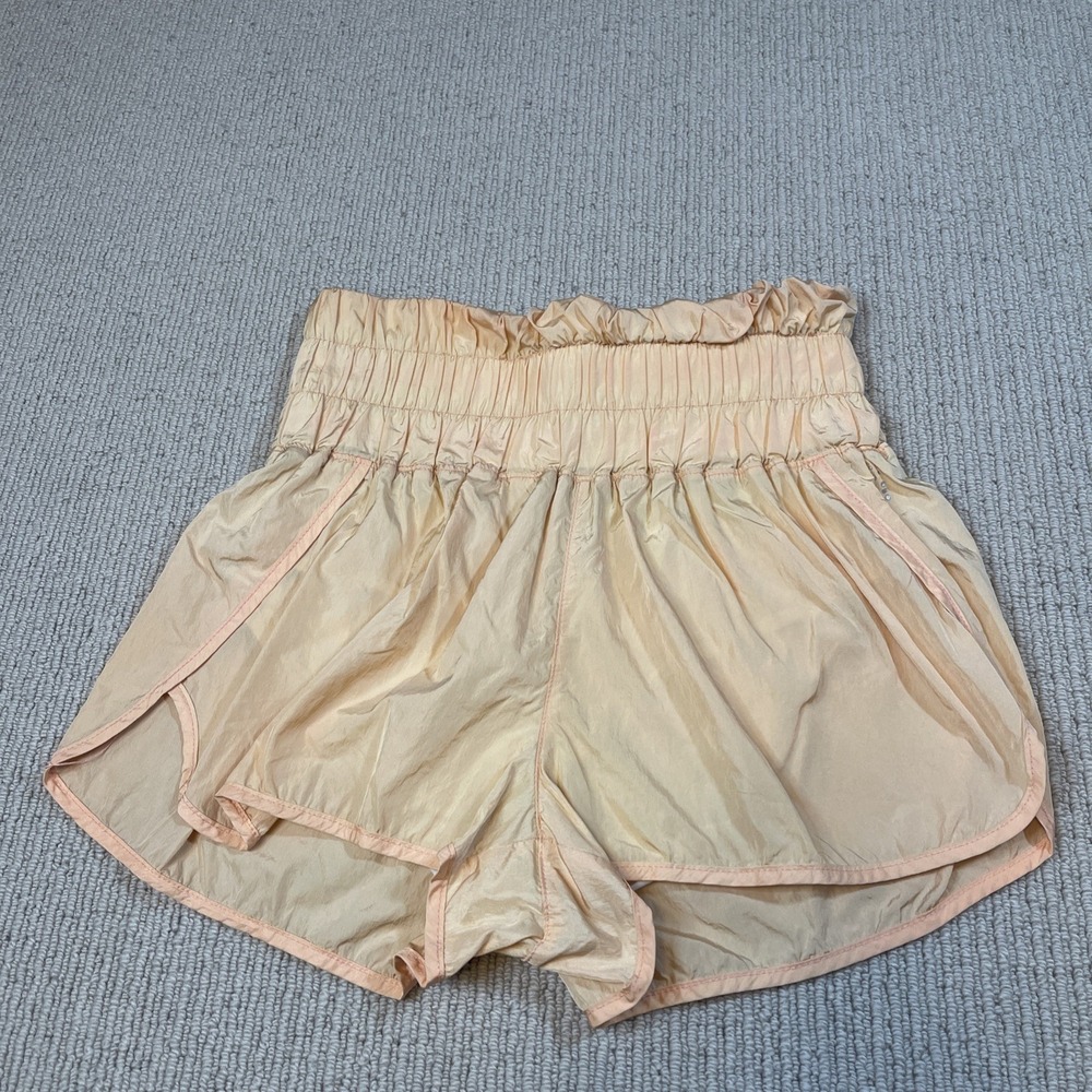 Free People Movement Womens Size Small Peach Lined Running The Way Home